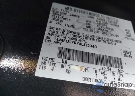 2004 Lincoln Navigator из США, поврежденный, VIN 5LMFU27R74LJ12340